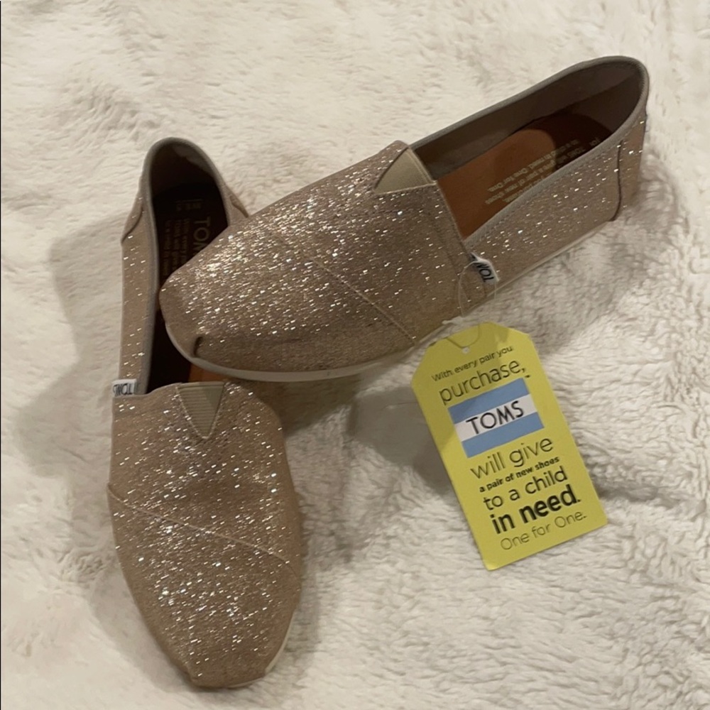 Toms rose gold shimmer